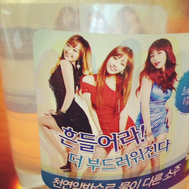 韓国の水のボトル